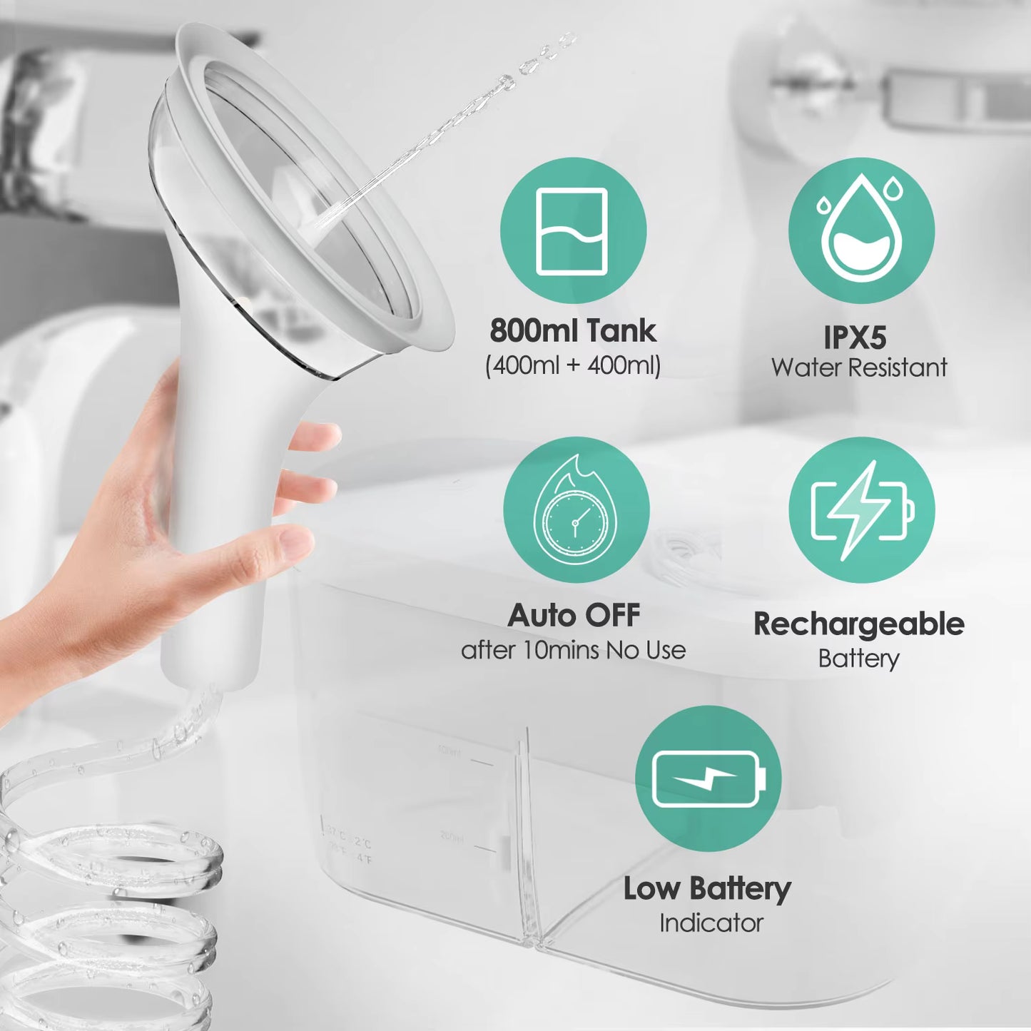 Electric Ear Water Cleaner Earwax Removal Irrigation Kit